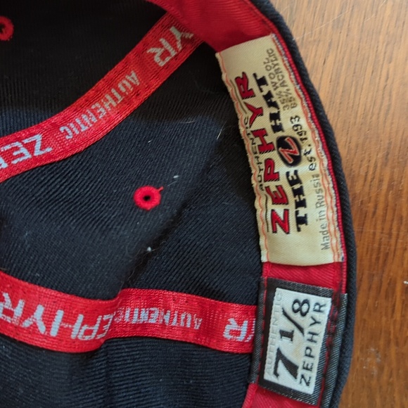 Authentic Zephyr The Z Hat Black Ohio State Red Block O Buckeyes Youth 7 1/8 - Picture 9 of 11